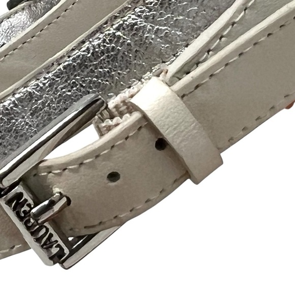 Lauren Ralph Lauren Leah Leather Snakeskin High Heel Pumps Sandals Women’s 7.5 - Picture 7 of 15